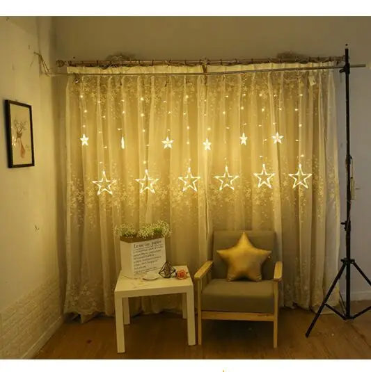Battery USB Style 2.5M Led Star String Lights Christmas Wedding Home Party Birthday Decoration Fairy Curtain Lamp | Лампы и освещение