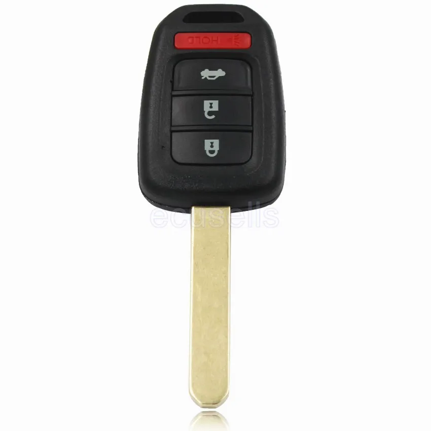 HKOBDII Remote Key Shell Case Uncut Fob 3+1/4 Button Pad MLBHLIK6-1T 35118-T2A-A20 Blade | Автомобили и мотоциклы