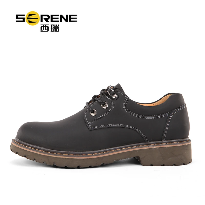 Height Increasing Spring Autumn New Split Leather Shoes For Men Lace-up Waterproof Causal Footwear Anti-slip Men's Big Size Shoe | Обувь