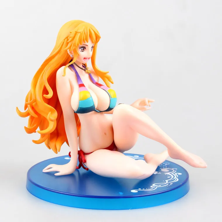 2 года позже Zero Luffy фигурка Nami цельный сидящий бикини сексуальная аниме 18 см ПВХ