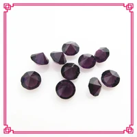 hot selling 100pcs 5mm 4mm dark purple crystal february birthstone floating charms living glass memory lockets diy jewelry
