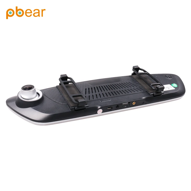 Pbear вождения записи 4 г 7.0 дюймов ЖК дисплей Экран двумя объективами резервного