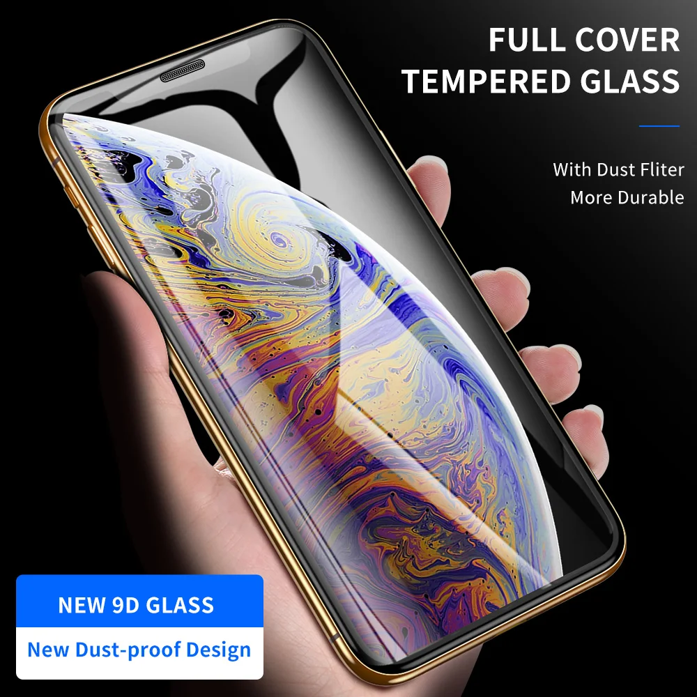 Закаленное стекло NORTHFIRE 9D с закругленными краями для iphone XS XR MAX X защита экрана