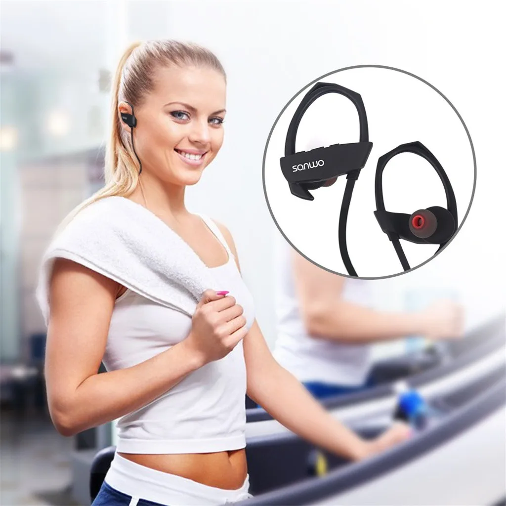 Беспроводные bluetooth наушники с защитой от пота спортивные вкладыши для iPhone