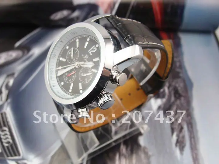Men's Free Shipping wholesale Top Quality leather strap Analog Mechanical Watch men wrist watches MW13 | Наручные часы