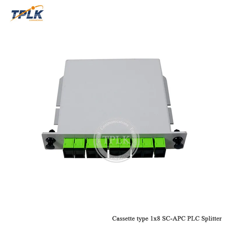 Оптоволоконный разделитель PLC 5 шт./лот SC APC 1X8 1x8 Box кассета 1x8|Фиксированные
