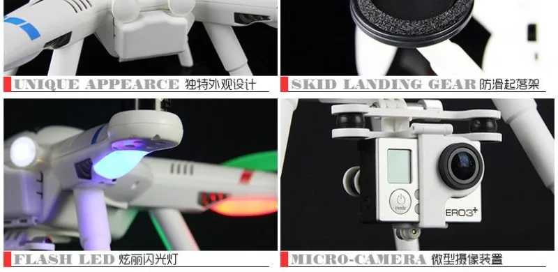 Лицензированный V303 gps смарт-Квадрокоптер для GoPro Riva FPV SEEKER gps Дрон с шарнирным кронштейном для спортивной камеры Gopro