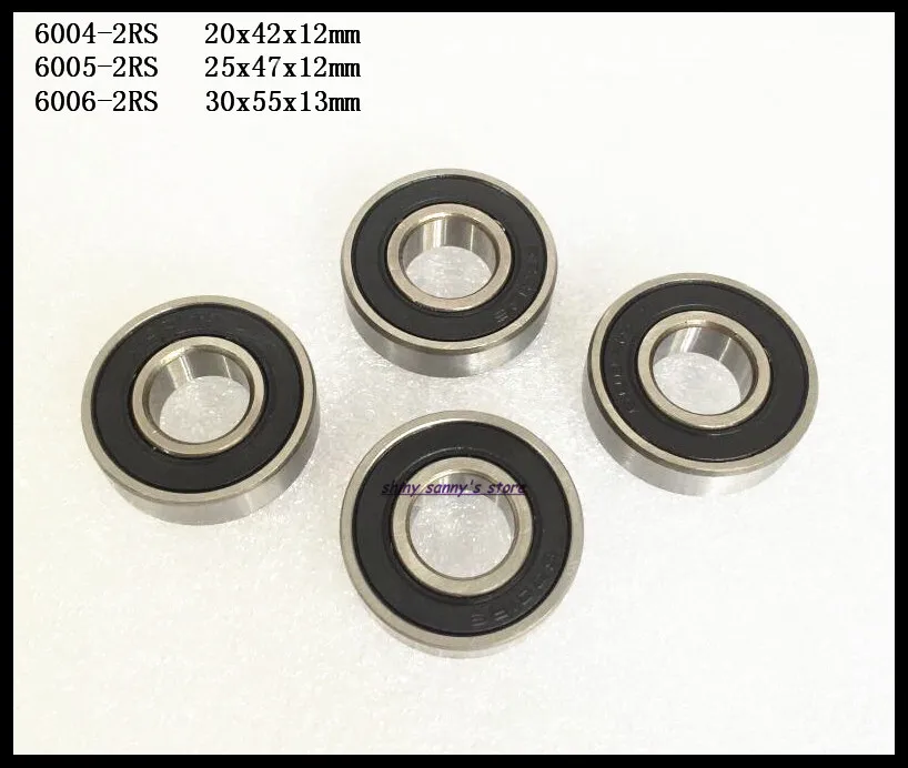 1 шт. 6004-2RS 6005-2RS 6006-2RS Миниатюрный подшипник с глубоким желобом и резиновым