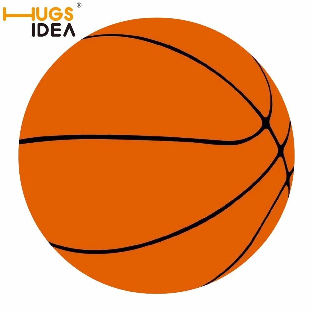 HUGSIDEA баскетбольный Футбол круглый стиль украшение пушистые коврики