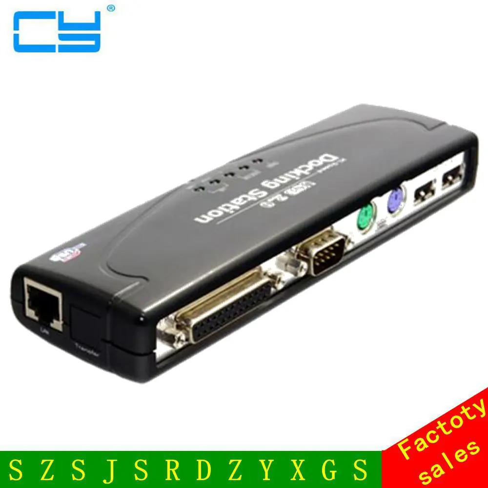 9 в 1 USB 2.0 ПК док-станция с ps2 и параллельный последовательный принтер Порты