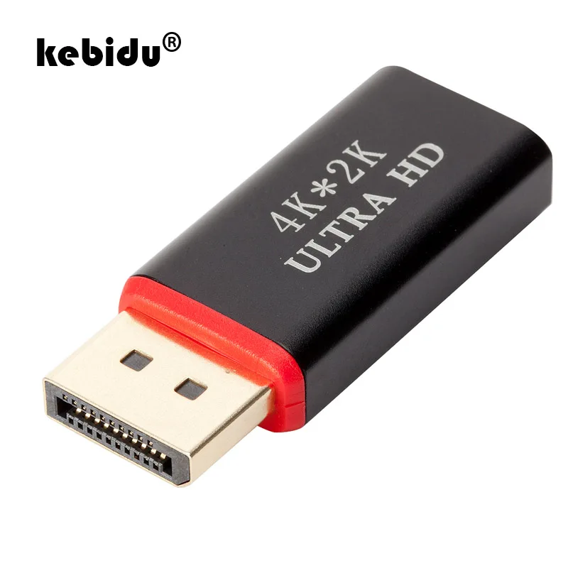 Kebidu 4K x 2K порт дисплея DP штекер-HDMI-совместимый гнездовой конвертер адаптер видео