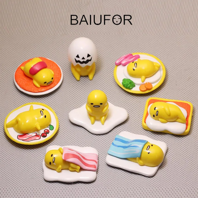 Baiufor миниатюры и фигурки милый мультфильм яйцо эльф мини сад Декор автомобилей