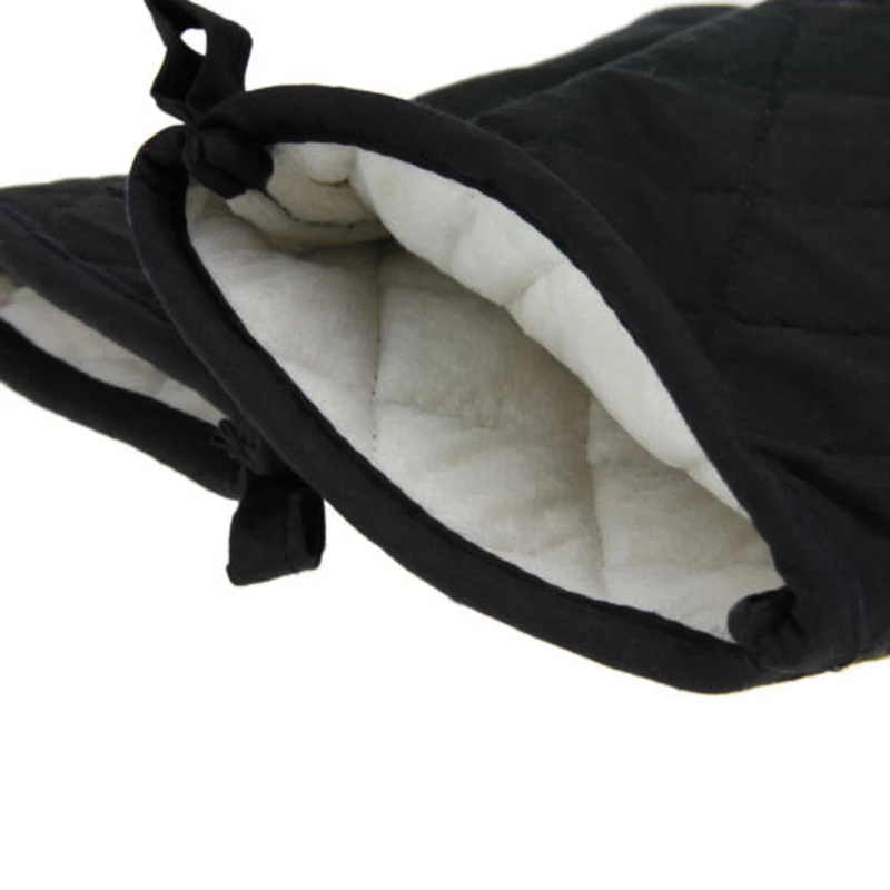 1PC New Portable Black Cotton Blend Thick Kitchen Baking Cook Insulated Padded Oven Gloves Mitt | Дом и сад