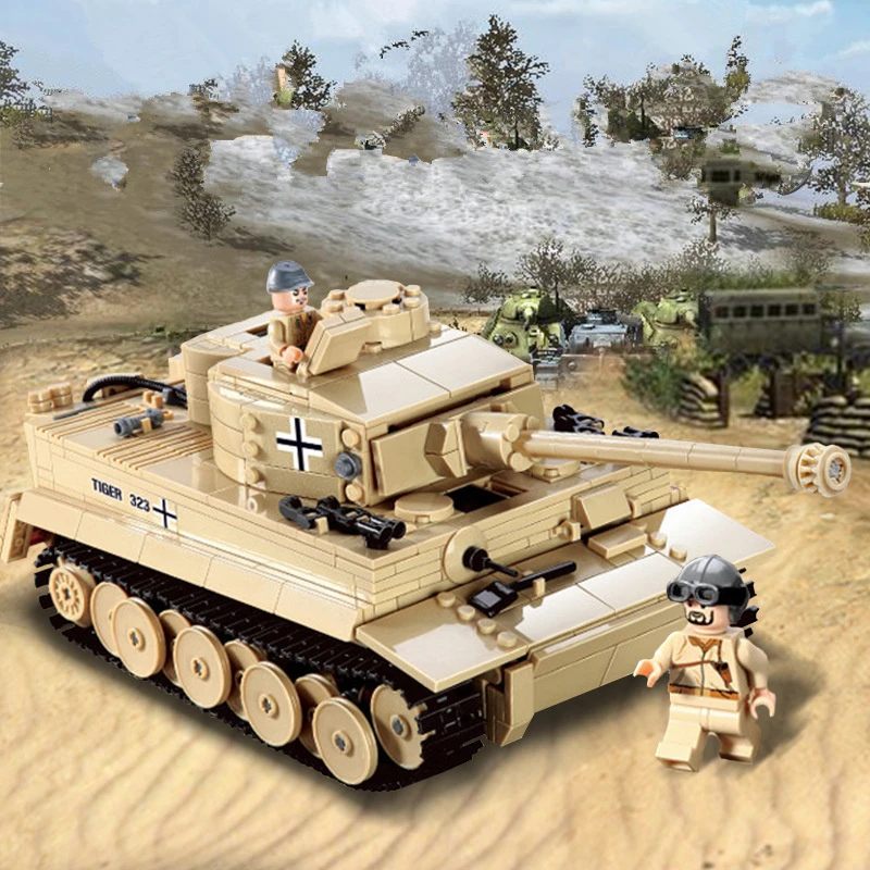 Детские обучающие игрушки 995 шт. наборы строительных блоков LegoINGs военный WW2