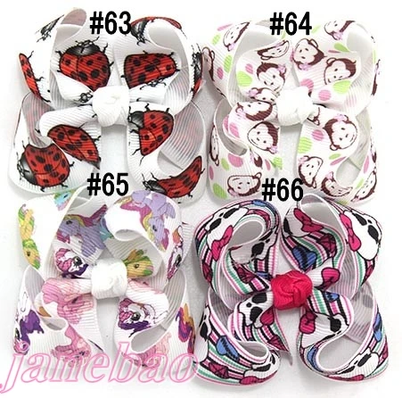 Бесплатная доставка 2017 30 шт. 3 &quotABC бант для волос бутик заколки с бантами
