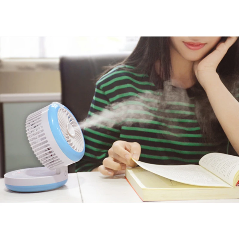Ультратихий перезаряжаемый портативный USB вентилятор летний настольный мини