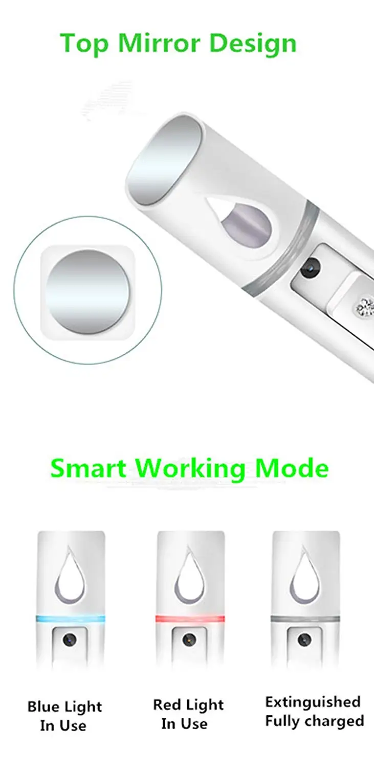 Нано распылитель для лица увлажняющий Распылитель USB Перезаряжаемый мини прибор