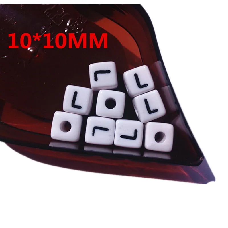 Регулируемые акриловые бусины буквы 30 шт. 10 х10 мм|alphabet beads|spacer beadsacrylic alphabet beads |