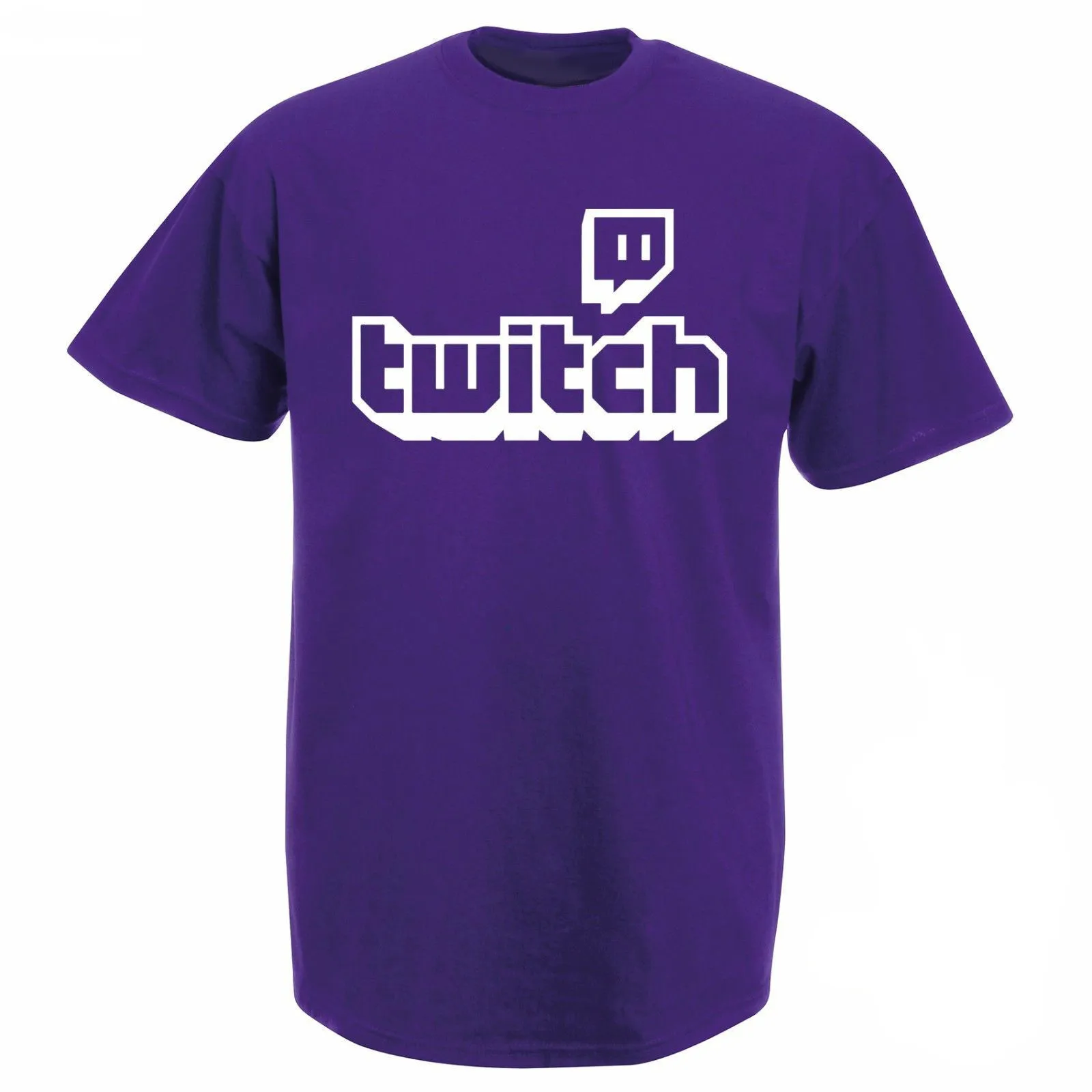 Twitch tv t shirt Purple игровой Топ Мужская футболка геймер день отцов веер подарки с