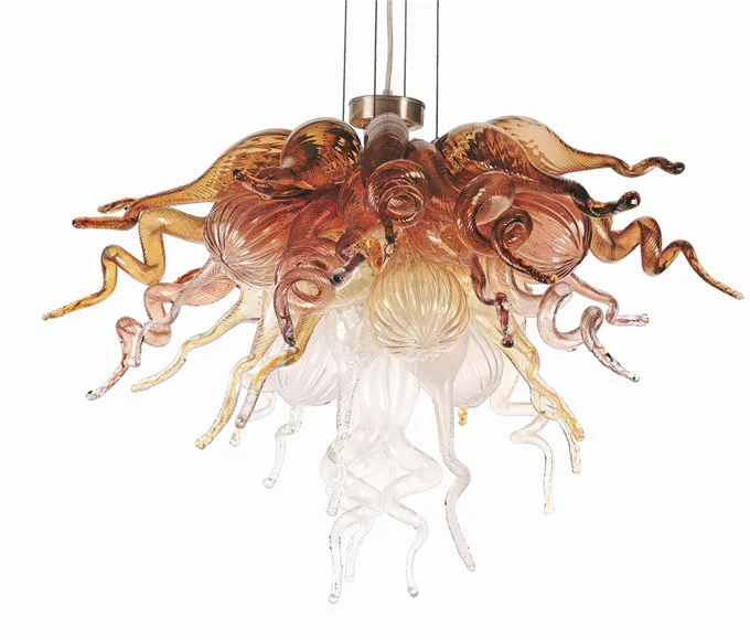 Samll Cheap Crystal Lights Hand Blown Art Glass Chandelier LED Lamps for Living Room Bedroom Office Restaurant | Лампы и освещение
