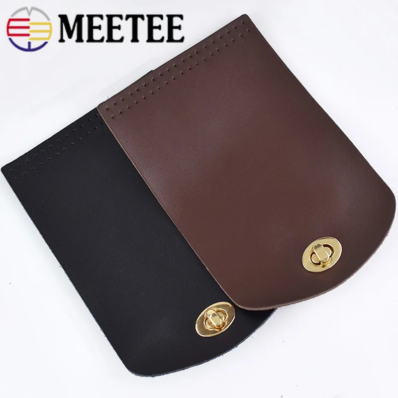 Meetee Bag Flip Cover Leather Clasp Lock Handle Replacement Buckle DIY Handbag Shoulder Parts Accessories BF018|Пряжки и крючки| |