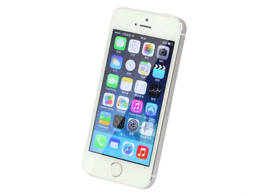 Silver Б/у Apple Iphone 5S разблокированный сотовый телефон 4," экран 1 Гб ОЗУ 16 Гб/32 ГБ/64 Гб ПЗУ сенсорный ID отпечаток пальца - Цвет: Silver