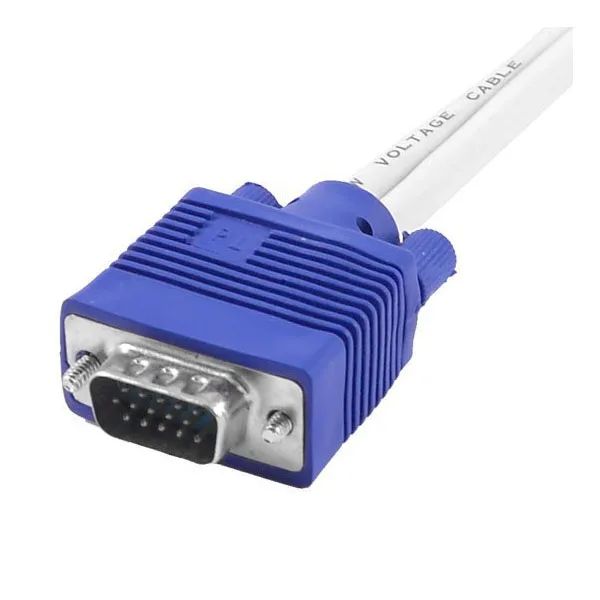 Мужской 15 контактный VGA 25 4 см Женский кабель двойной белый/синий|Кабели VGA| |
