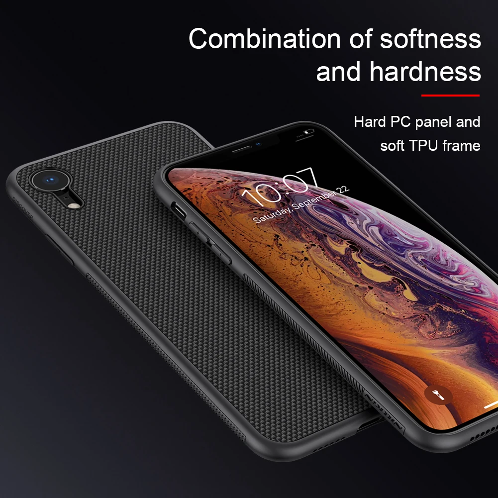 Nillkin нейлоновый чехол для iPhone XR TPU + PC задняя крышка iphone прочный нескользящий