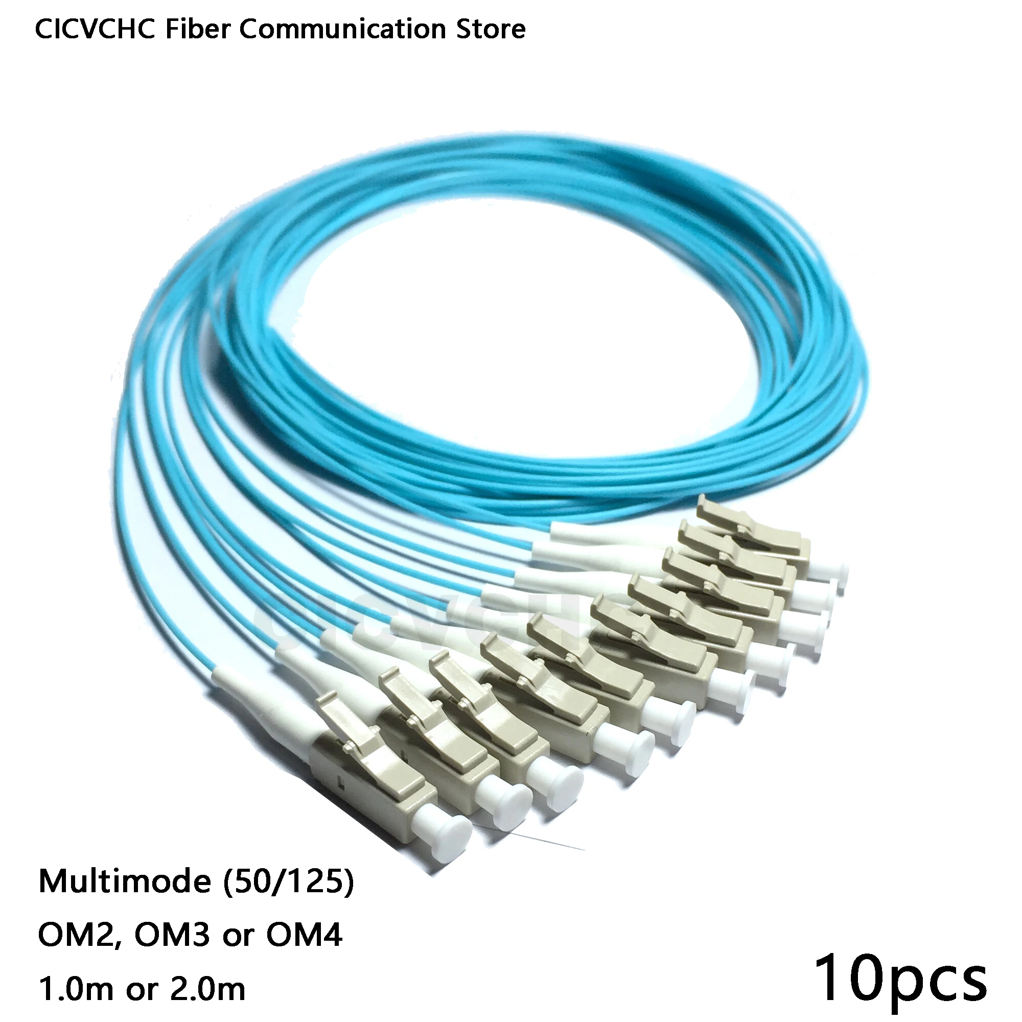 10 шт. LC/UPC мультимод (50/125) OM2 OM3 фотокабель/волоконный хвост оптического волокна|fiber