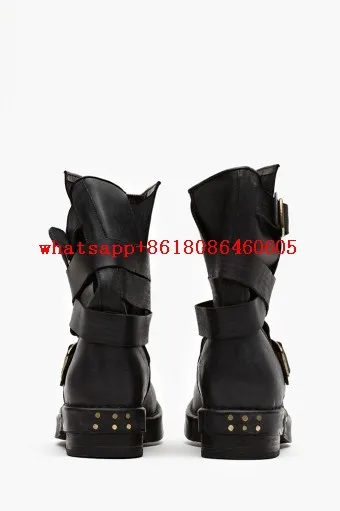 Choudory/Chaussure Femme Зимние ботильоны ковбойские сапоги из натуральной кожи чулки мотоциклетные армейские Байкер Ботинки женщина