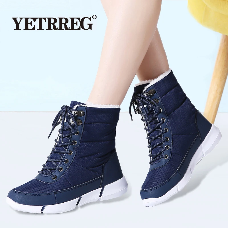 Зимние сапоги Новое поступление модные брендовые женские нескользящие зимние
