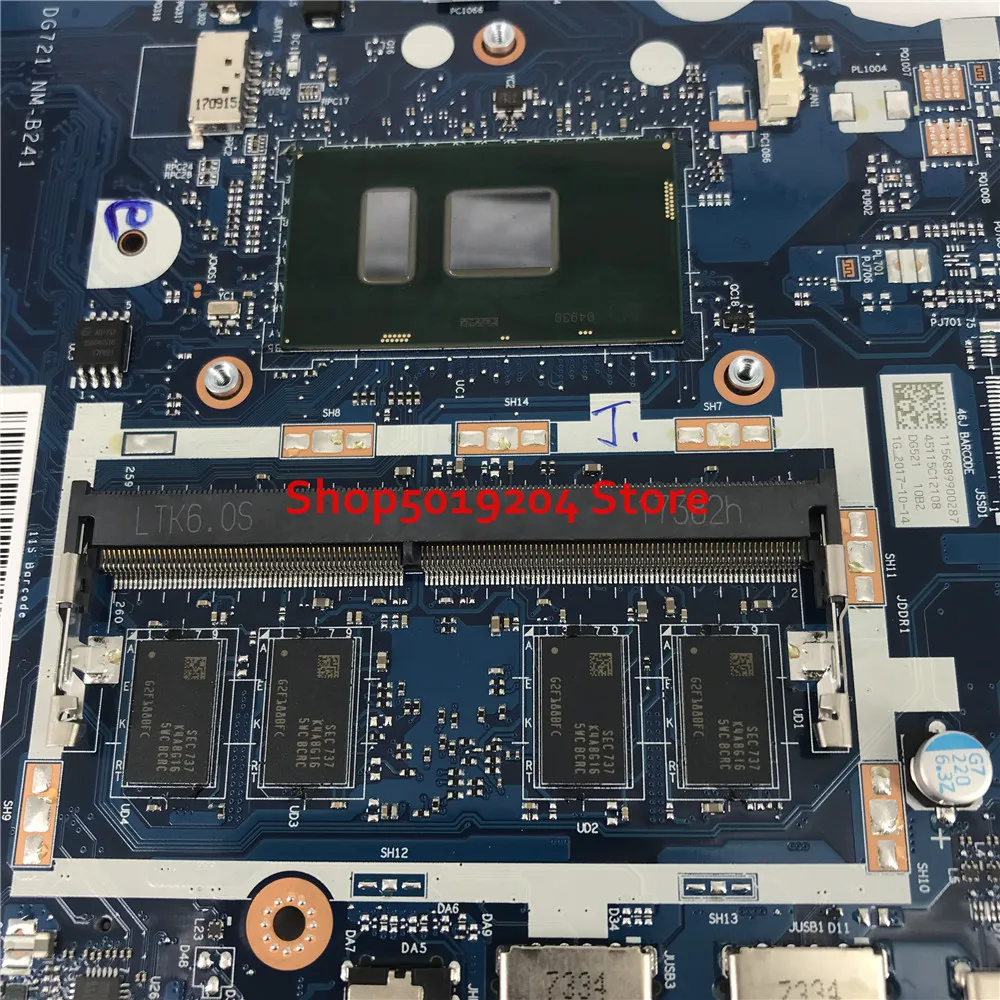 DG421 DG521 DG721 NM-B241 для lenovo 320-15IKB 320-15isk V320 материнская плата ноутбука I7-7500U 4g ноутбук