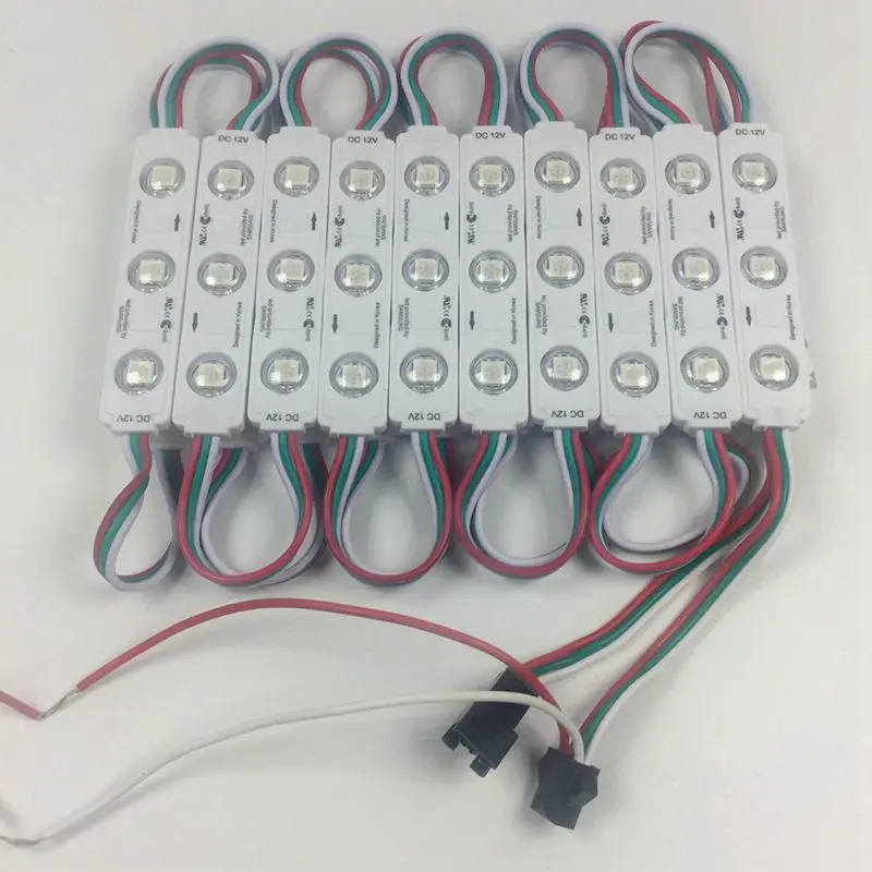 20 шт./лот DC12V WS2811 5050 RGB светодиодный модуль 1 5 Вт водонепроницаемые IP65
