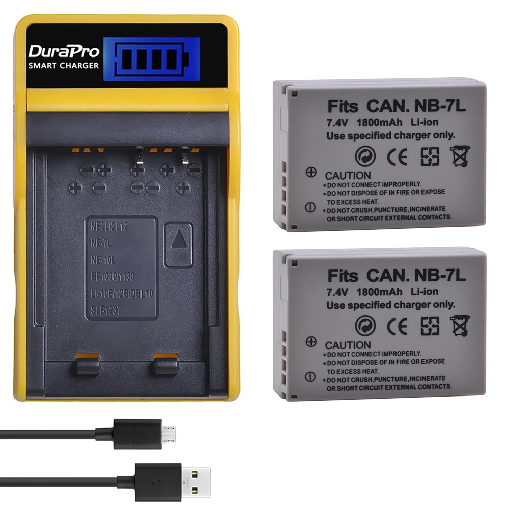 Зарядное устройство DuraPro для цифровых камер Canon комплект литий ионных
