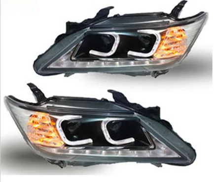 Автомобильный Стайлинг фара Camry 2012 2013 2014 года задние фары DRL Биксеноновые линзы