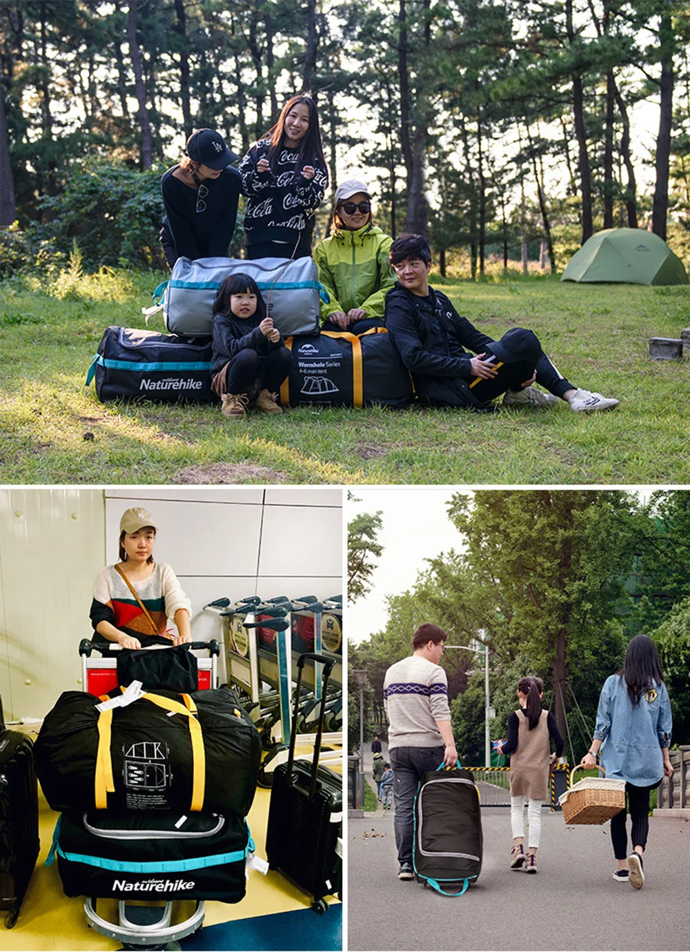 NH Pulley Collapsible Storage Bag Waterproof Outdoor Travel Li Box Swimming Camping Equipment Large Portable Bags | Спорт и