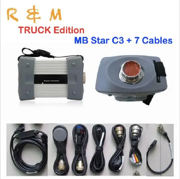 Лучшие Продажи MB Star C3 + Программное обеспечение HDD mb star c3 полный набор RS485 кабели 4