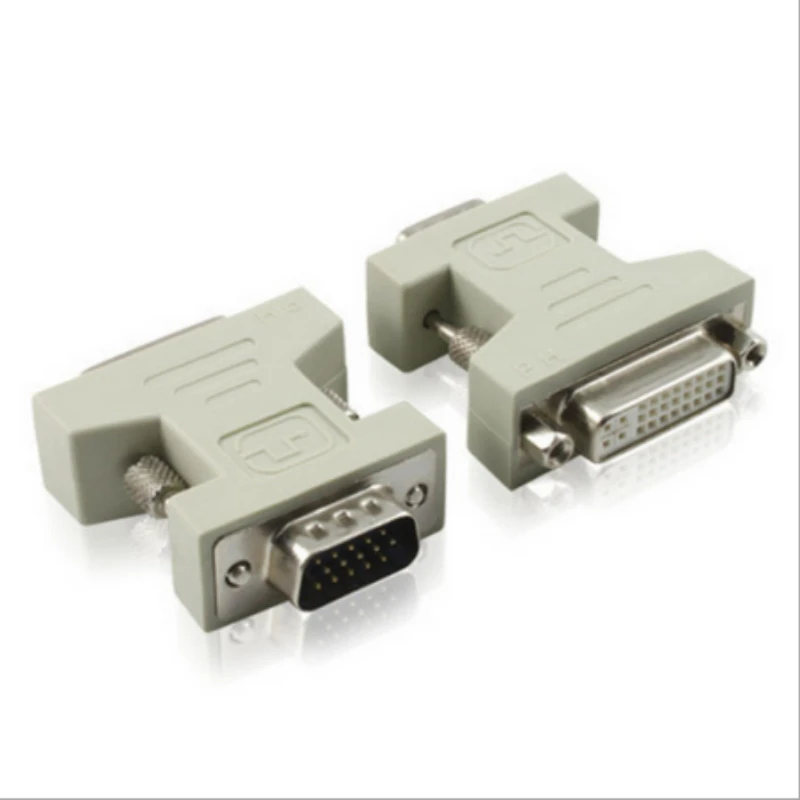 Новый DVI(24 + 5) двойной разъем гнездо на VGA 15 монитор для мужчин адаптер конвертер HDTV