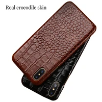 leather anti fall phone case for sony xz2 premium crocodile business case for sony xa2 xa1 luxury fashion protective case