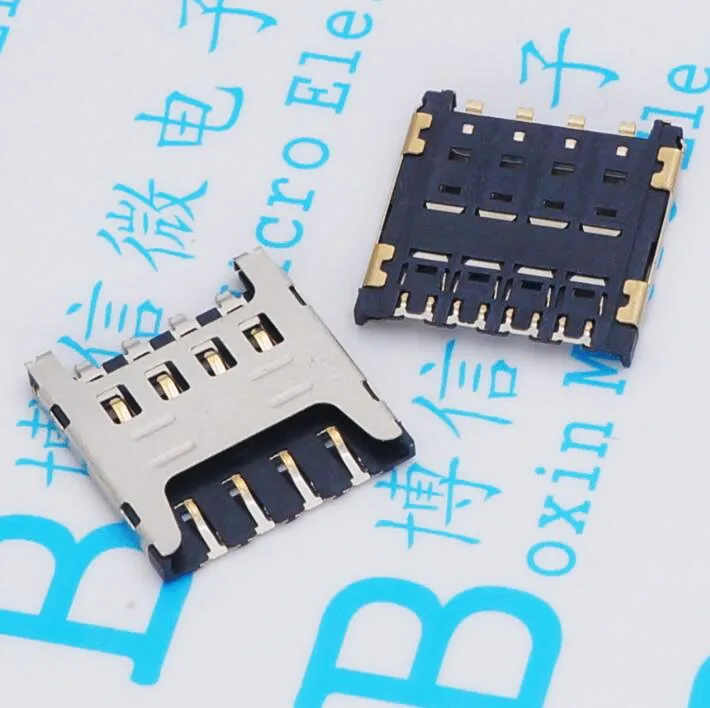 Разъем Micro sim карты 8P для смарт часов новая версия маленькая карта с позолоченным