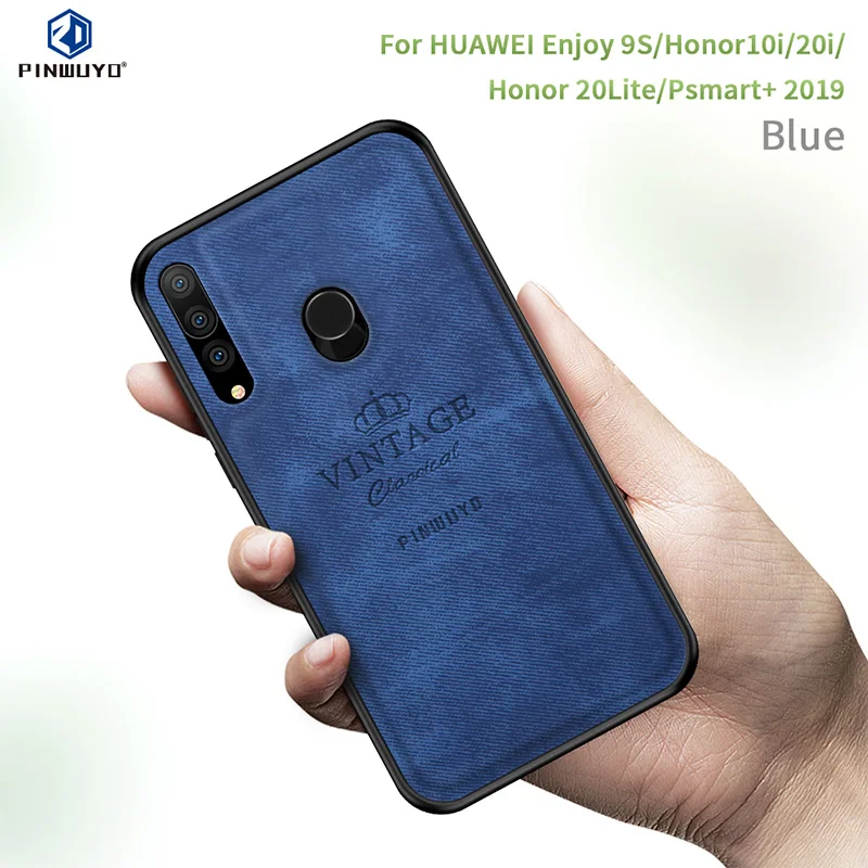 Для Huawei P Smart Plus 2019 оригинальный PINWUYO винтажный защитный чехол из искусственной
