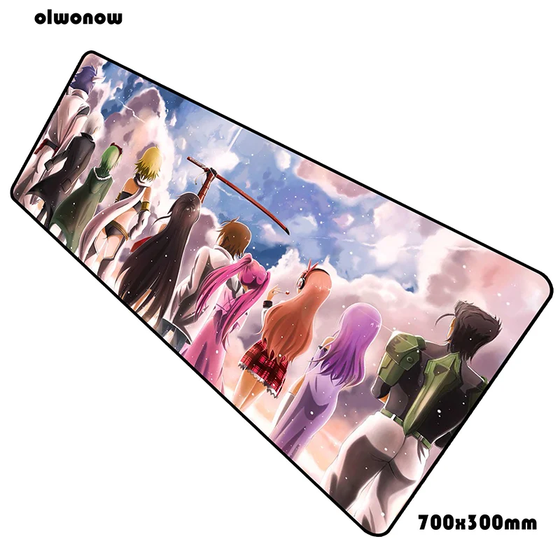 Akame ga kill коврик для мыши 70x30 см игровой коврик для мыши Аниме гаджет notbook Настольный коврик офисный коврик для мыши игры pc геймер коврики