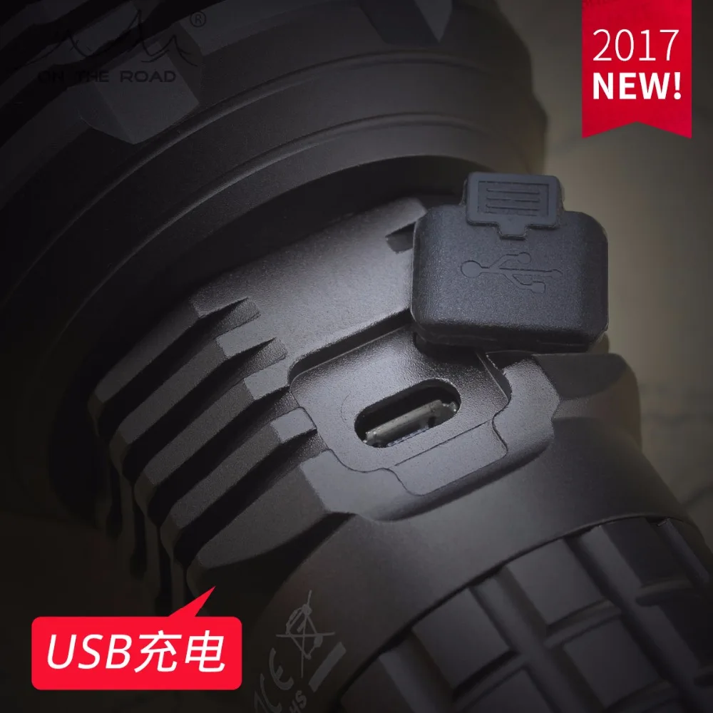 В дороге X5 Pro MicroUSB фонарик USB 26650 перезаряжаемый мини фонарь CREE светодиодный фонарик супер яркий уличный