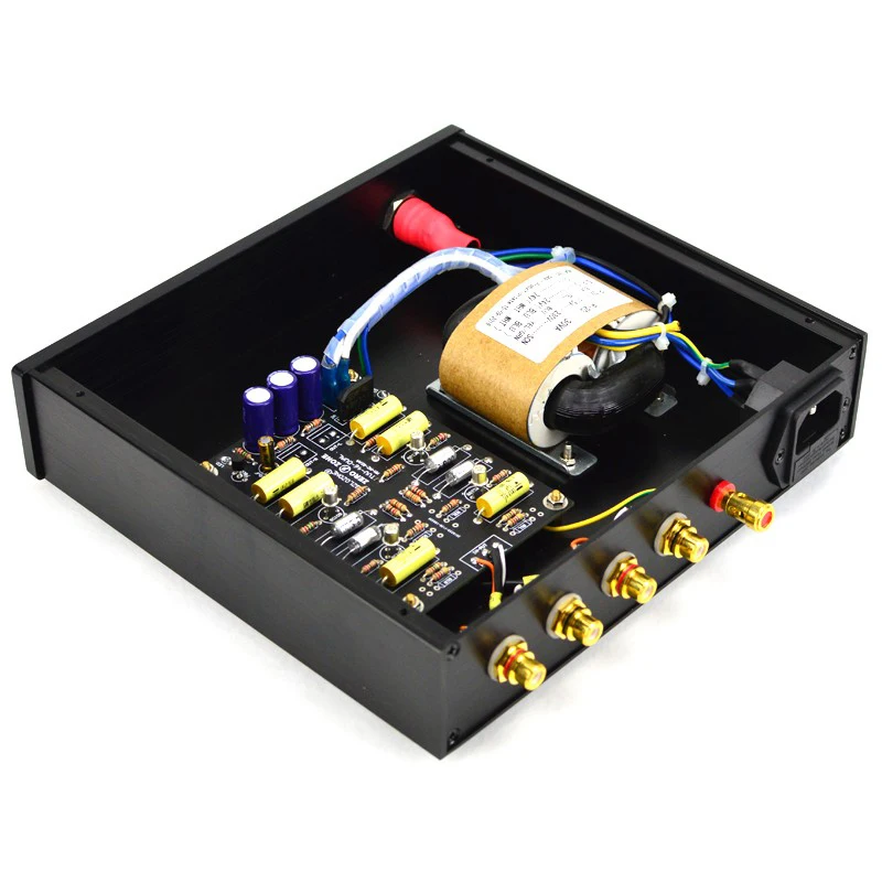 Новейший мм MC Dual-TVV-46 полностью дискретный вокальный phono HiFi предварительно усилитель DIY Kit плата AC 24 В G5-010