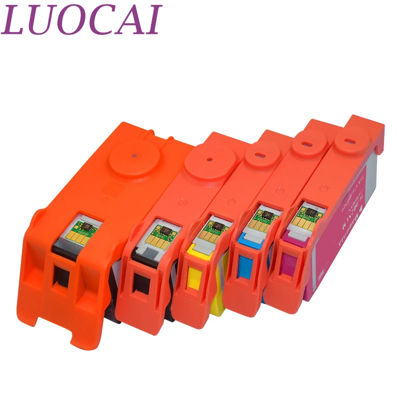 5 шт. чернильных картриджей LuoCai совместимых с HP902 HP906 OfficeJet Pro 6954 6960 6962 6968 6975 6978 все в