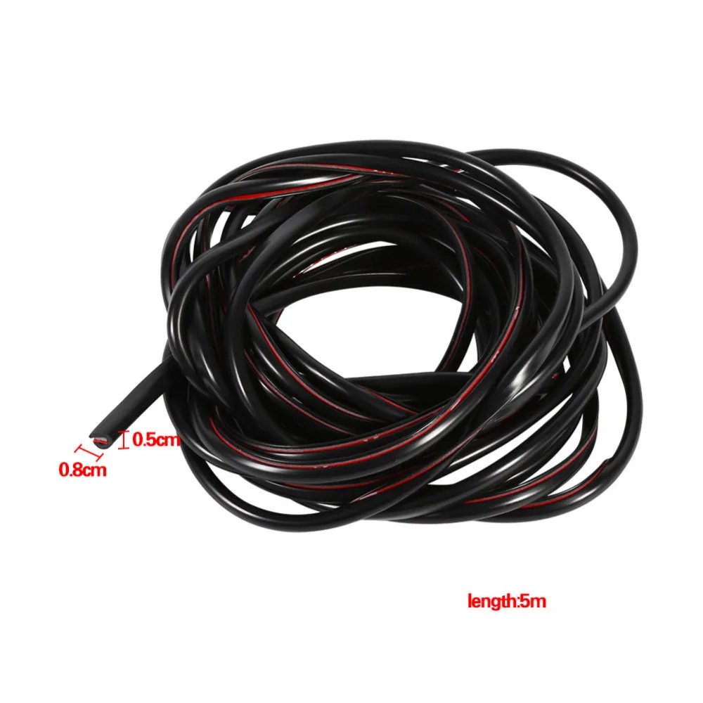 Автомобильный стиль 5 м Автомобильная дверь формовочная Резиновая полоса