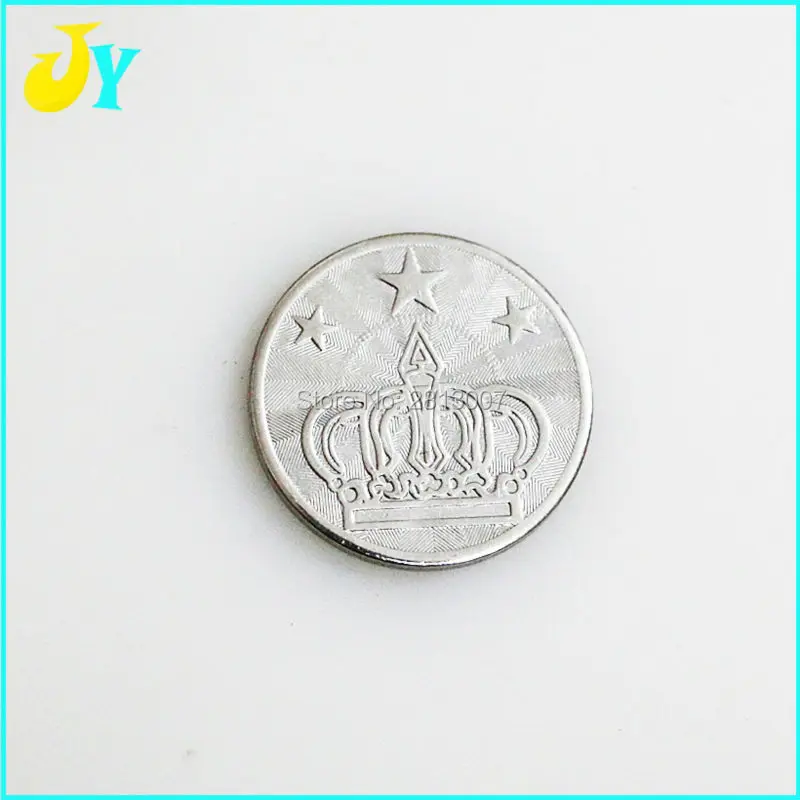 

100pcs per bag Arcade Style Gaming Coin Tokens 25*1.85mm Stainless steel tokens for Arcade MAME Amusement Machine Cabinet