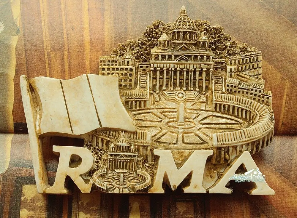 Италия Roma Basilica di San Pietro в ватикано туристический сувенир 3D каучуковый холодильник магнит ремесло|fridge magnet|resin
