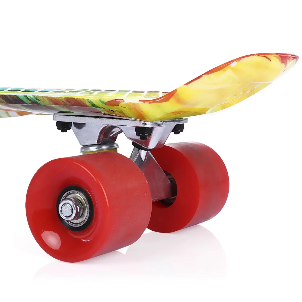 Skateboard Skate Board Longboard 22 inch Printing Pattern Four-wheel PP Deck Great Kids and Adults Entertainment | Спорт и