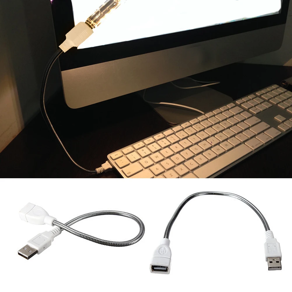 Новые металлические usb мужчин и женщин лампа удлинитель металлическая